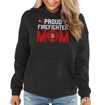 Proud Firefighter Mum Mom Mother Pride Fire Fighter Women Hoodie | Mazezy