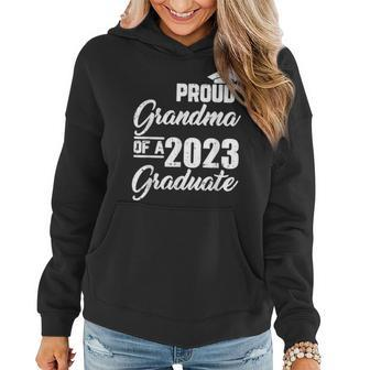 Proud Grandma Of A 2023 Graduate Graduation Matching Family Women Hoodie - Seseable