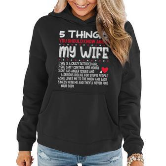 Proud Husband Best Friend 5 Things You Should Know My Wife Women Hoodie | Mazezy