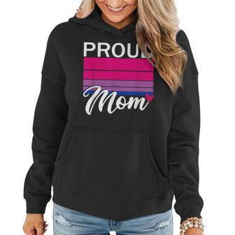 Proud Mom Bisexual Son Daughter Clothes Bisexuality Bi Pride Women Hoodie | Mazezy