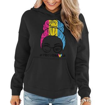 Proud Mom Pansexual Pride Flag Pan Mama Mother Ally Women Women Hoodie | Mazezy