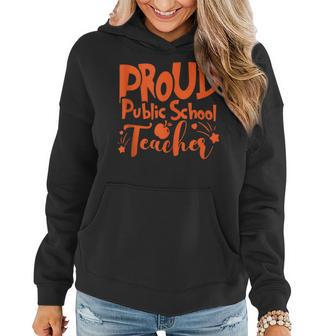 Proud Public School Teacher Education Women Hoodie | Mazezy