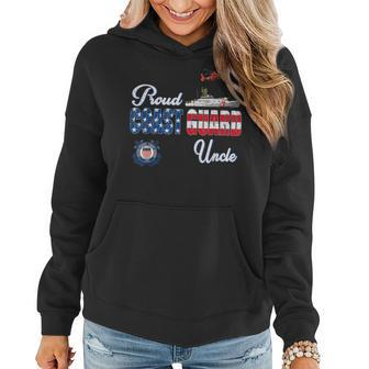 Proud Us Coast Guard Uncle Us Military Family Gift Men Women Funny Military Gifts Women Hoodie | Mazezy