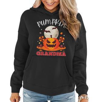 Pumpkin Grandma Halloween Costume Scary Nana Granny Women Hoodie | Mazezy