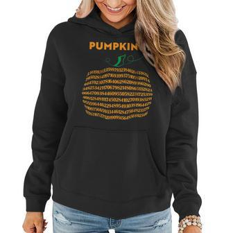 Pumpkin Pi Pun Fall Thanksgiving Or Halloween Math Halloween Math Women Hoodie | Mazezy