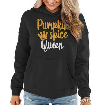 Pumpkin Spice Queen Love Coffee Latte Fall Season For Coffee Lovers Women Hoodie | Mazezy