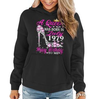 Queen Was Born In July 1979 40Th Birthday Gift Girl Gift For Womens Women Hoodie | Mazezy