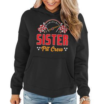 Race Car Birthday Party Matching Family Sister Pit Crew Women Hoodie - Monsterry AU