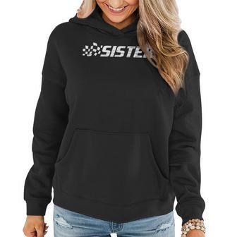 Racing Birthday Party Matching Family Car Pit Crew Sister Women Hoodie - Seseable