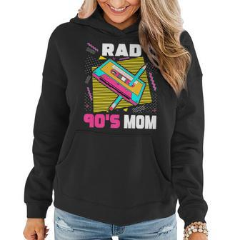 Rad 90S Mom 90S Aesthetic Cassette Tape Mothers Day Retro Gifts For Mom Funny Gifts Women Hoodie | Mazezy