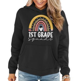 Rainbow 1St First Grade Squad For Teachers Back To School Women Hoodie - Seseable