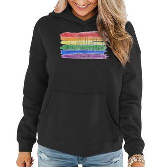 Rainbow Flag Lgbtqia Pride Month 2023 Charlotte Gay Pride Women Hoodie | Mazezy