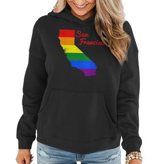 Rainbow Flag San Francisco Lgbt Pride Gift Women Hoodie | Mazezy