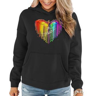 Rainbows Dragons Heart For Lgbt Gay Lesian Pride Women Hoodie | Mazezy AU
