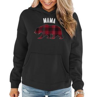 Red Plaid Mama Bear Matching Buffalo Family Pajama Gifts For Mama Funny Gifts Women Hoodie | Mazezy