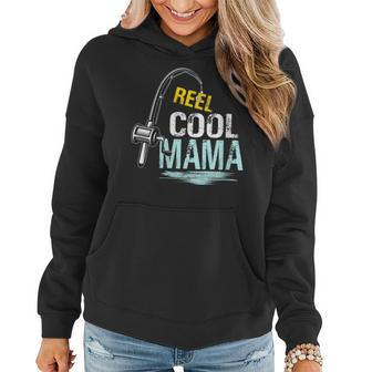 Reel Cool Mama Fishing Fisherman Funny Retro Gift For Womens Gift For Women Women Hoodie | Mazezy