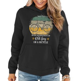 Retired Old Biker Cycling Retirement Biking Bicycle Women Hoodie | Mazezy