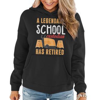 Retired School Custodian Gift School Custodian Retirement Gift For Women Women Hoodie - Thegiftio UK