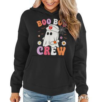 Retro Boo Boo Crew Nurse Ghost Halloween Nurse Women Hoodie | Mazezy