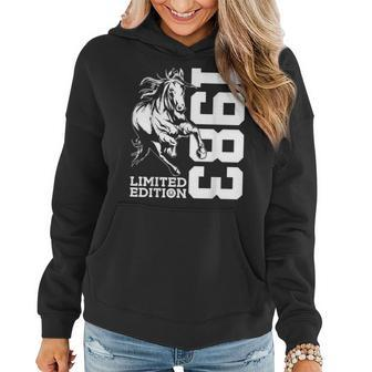 Riding 40Th Birthday Horse Limited Edition 1983 Rider Women Hoodie | Mazezy