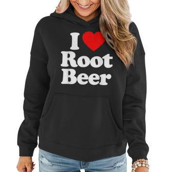 Root Beer Love Heart Funny Birthday Gift Beer Funny Gifts Women Hoodie | Mazezy