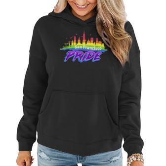 San Francisco Pride - Rainbow Golden Gate Bridge Women Hoodie | Mazezy