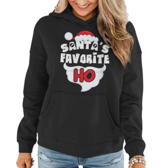 Santa's Favorite Ho Ugly Christmas Sweater Women Hoodie | Mazezy CA