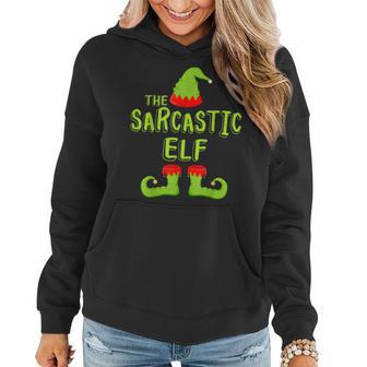 The Sarcastic Elf Matching Group Christmas Costume Women Hoodie - Thegiftio