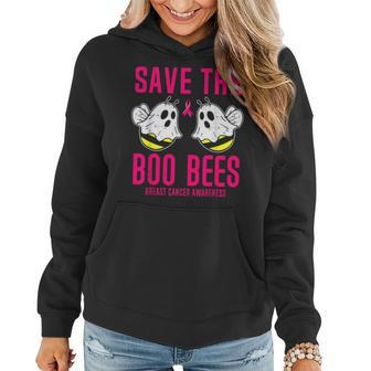 Save The Boobees Boo Bees Breast Cancer Halloween Women Hoodie - Thegiftio UK