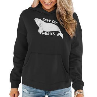 Save The Whales North Atlantic Right Whale Women Hoodie | Mazezy