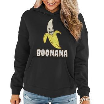 Scary Banana Funny Boonana Halloween Veggie Costume Pun Joke Women Hoodie | Mazezy