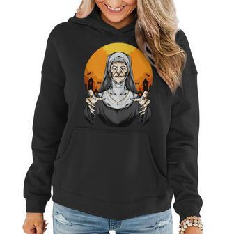 Scary Priest Nun Halloween Costume For Women Girls Women Hoodie | Mazezy