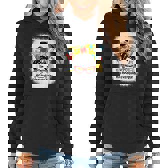 School Custodian Life Messy Bun School Custodian Women Hoodie - Monsterry