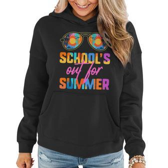 Schools Out For Summer Teacher Vacation Retro 70S 80S Women Hoodie | Mazezy