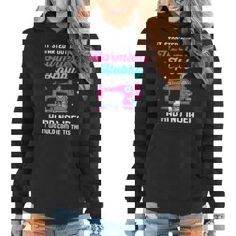 Sewing Machine For Women Sewing Lovers Funny Sewing Quotes Women Hoodie | Mazezy