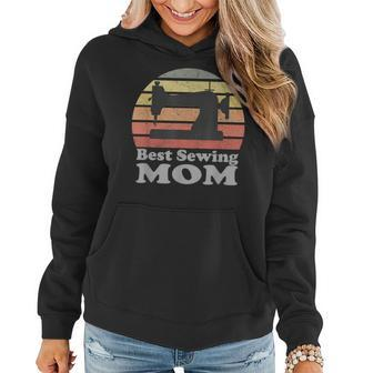 Sewing Mom Retro Machine Sunset Gift Women Hoodie | Mazezy