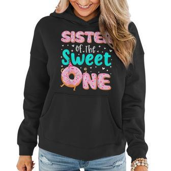 Sister Of The Sweet One 1St Birthday Donut Theme Family Women Hoodie - Monsterry UK