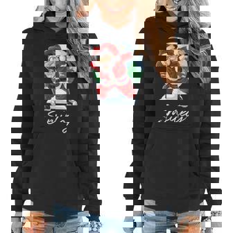 Smiley Name Gift Santa Smiley Women Hoodie - Seseable
