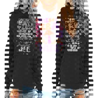 Somebodys Feral Wife Groovy For Cool Wife Gift For Wife Funny Gifts For Wife Women Hoodie | Mazezy