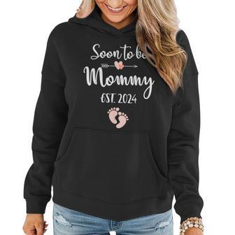 Soon To Be Mommy 2024 For Mom Pregnancy Announcement Women Hoodie - Seseable