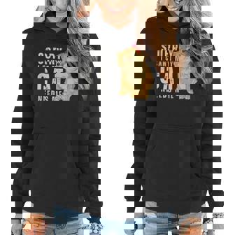 Sorry I Can’T My Cat Needs Me Funny - Sorry I Can’T My Cat Needs Me Funny Women Hoodie - Monsterry