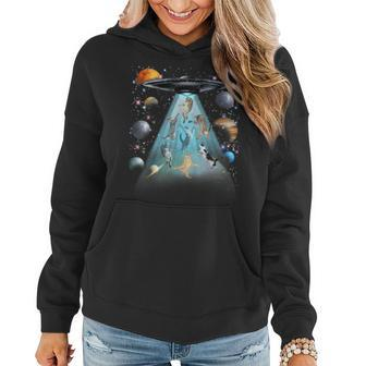 Space Cat Galaxy Cat Funny For Cat Dad Cat Mom Cat Lover Women Hoodie | Mazezy AU