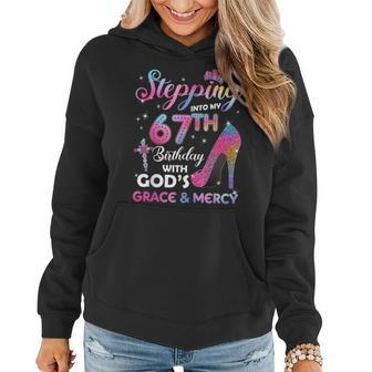 Stepping Into My 67Th Birthday 67 Years Old Pumps Women Hoodie - Monsterry DE