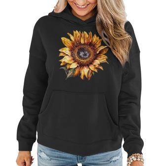 Sunflower Graphic Cute Floral Summer Apparel Women Hoodie | Mazezy