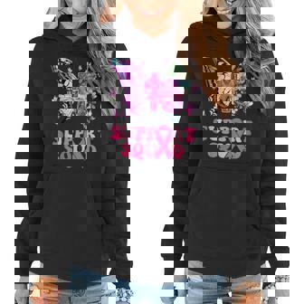 Support Squad Pink Ribbon Butterfly Breast Cancer Awareness Women Hoodie - Monsterry