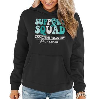 Support Squad Sunflower Hair Addiction Recovery Women Hoodie - Monsterry DE