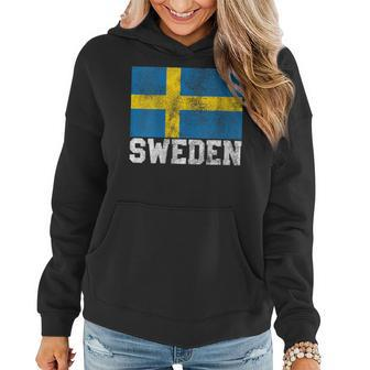 Swedish Sweden Flag National Pride Roots Country Family Women Hoodie | Mazezy