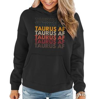 Taurus Af Apparel For Men And Women Funny Zodiac Sign Gift Gift For Women Women Hoodie - Thegiftio UK