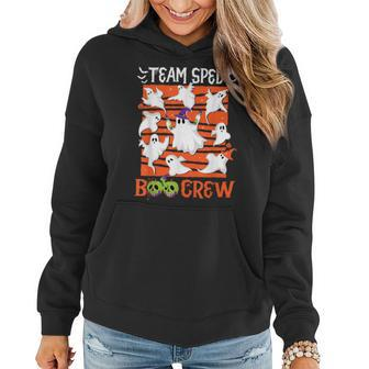 Team Sped Boo Crew Special Educator Spooky Ghost Iep Teacher Women Hoodie | Mazezy