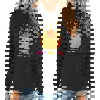 Thanksgiving Cute Pumpkin Unicorn Halloween S Girls Women Hoodie | Mazezy